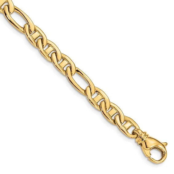 14K Gold Solid "Figarucci" Chain 22"