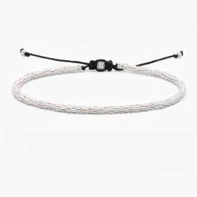 2mm Glass Beads Adjustable Bracelet (Red/Green)