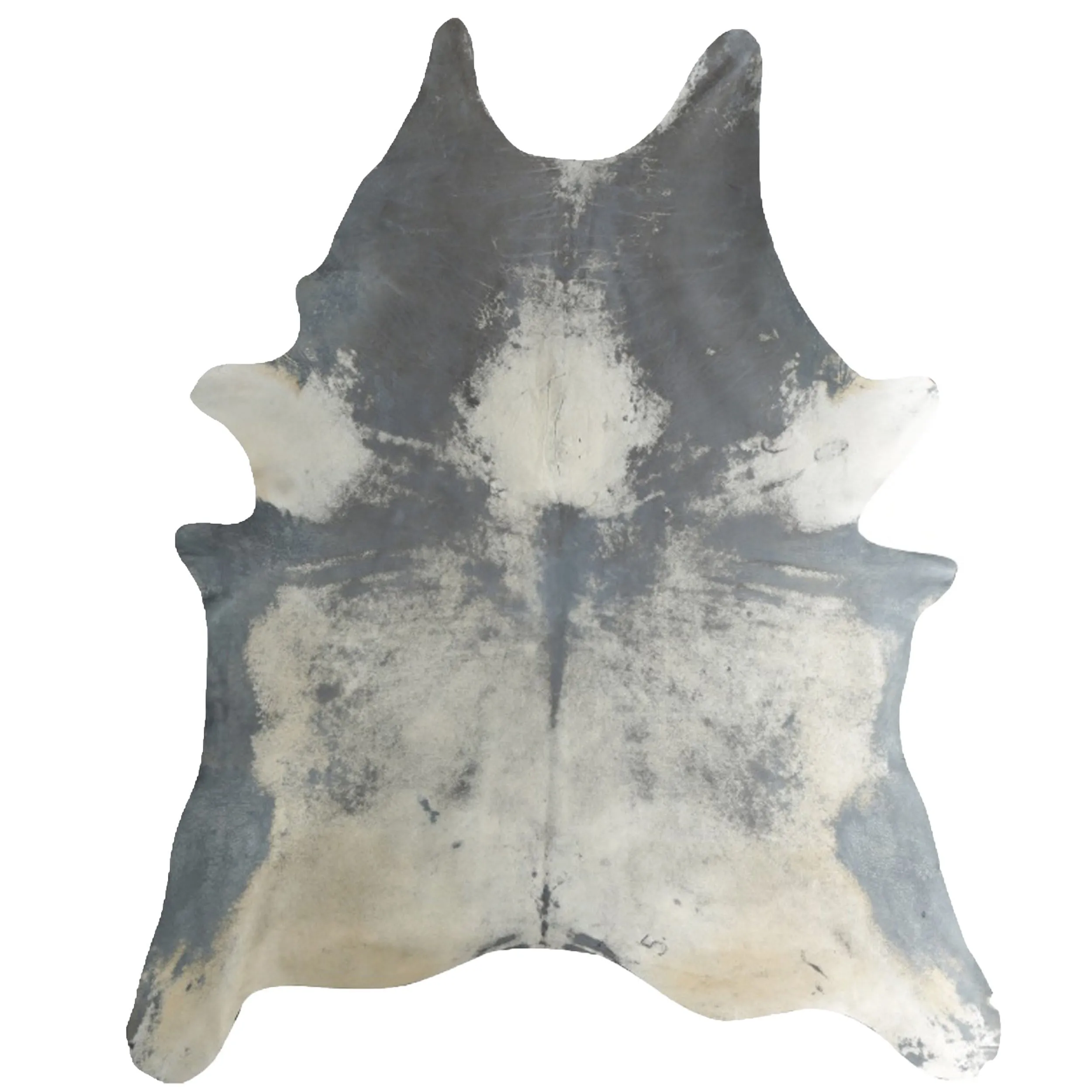 Acidwash on Natural Cowhide, Grey Distress