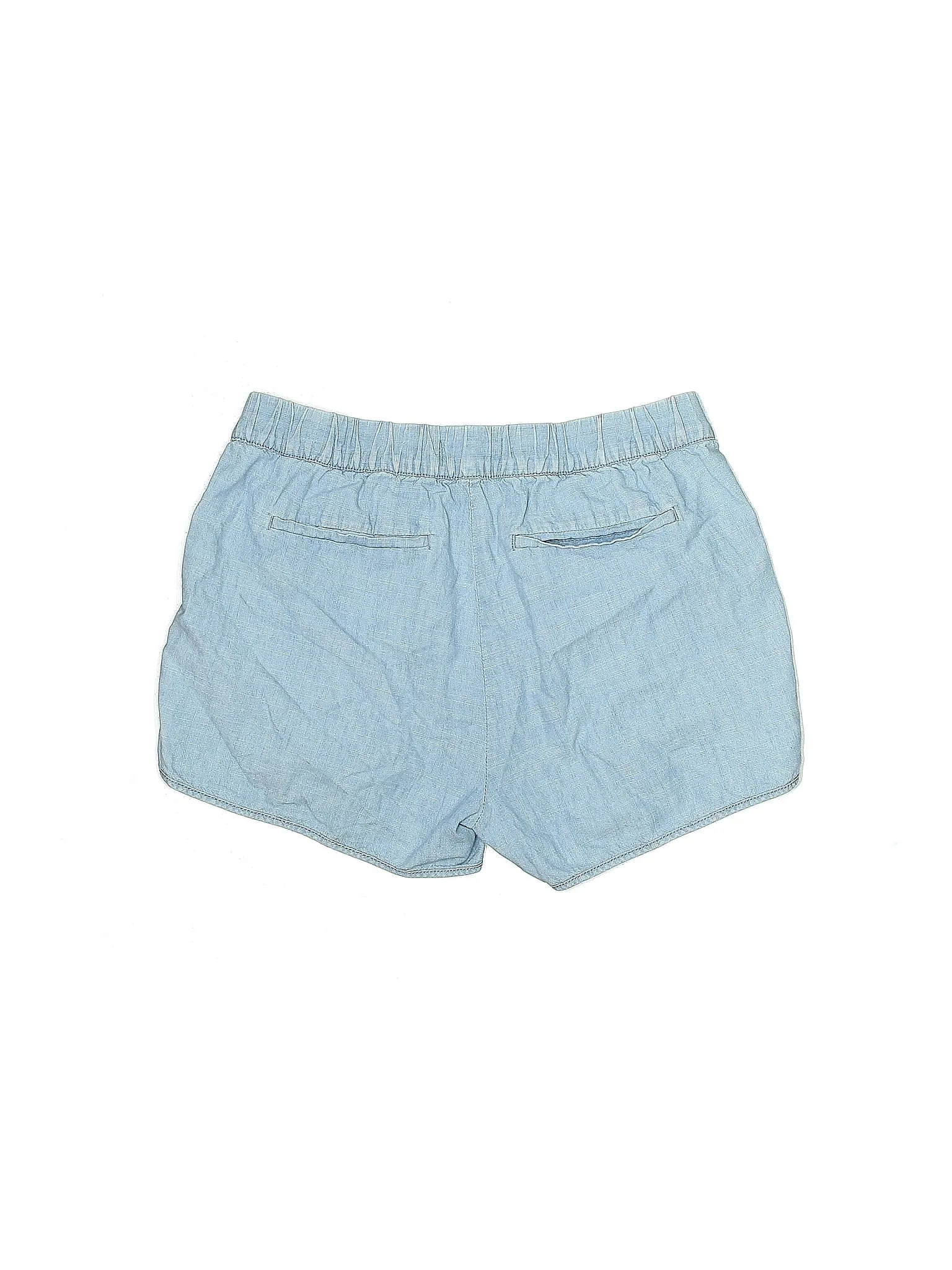 Adjustable Denim Shorts in Light Wash