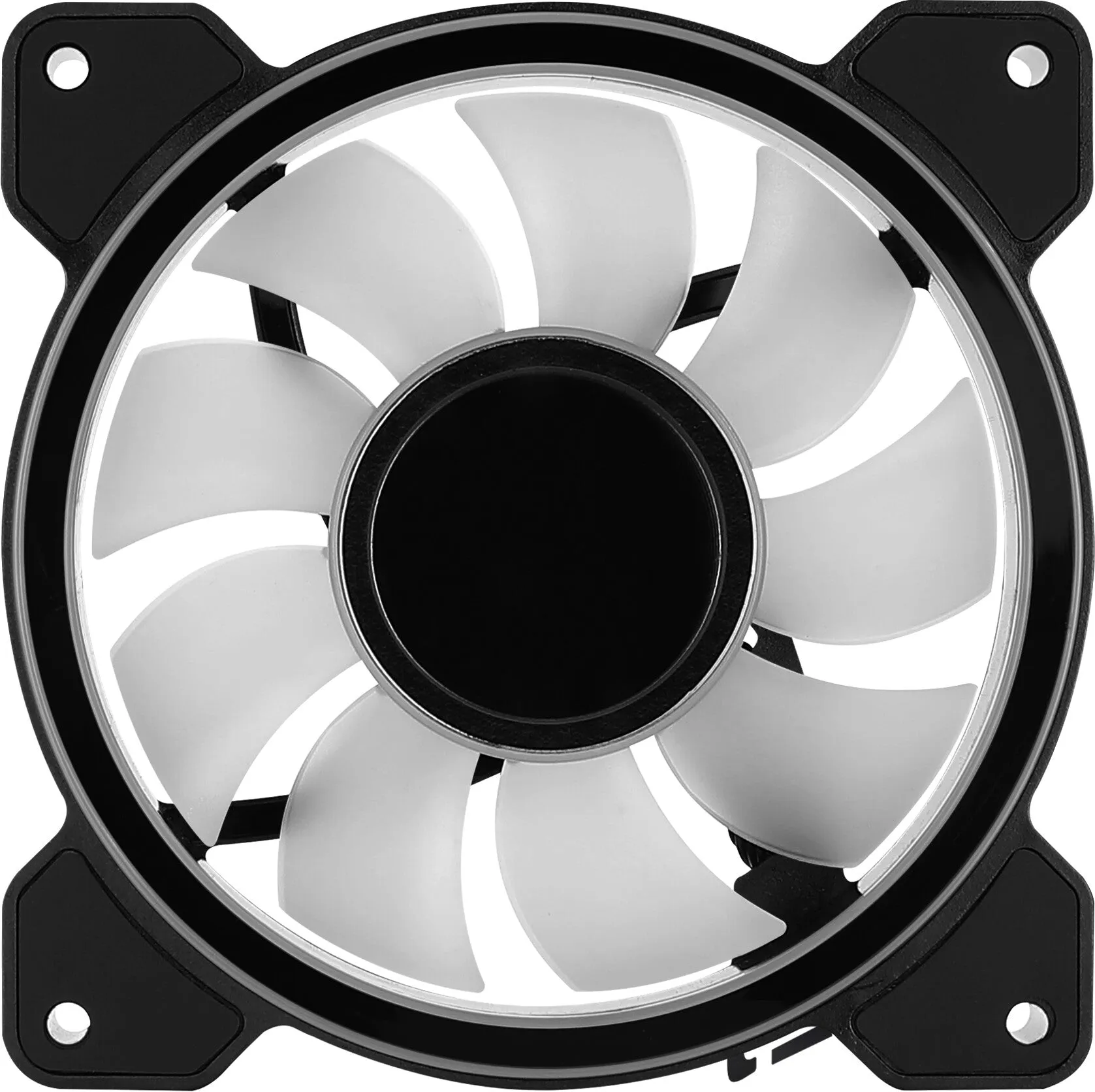Aerocool MIRAGE12 PC Fan 12cm ARGB 6 Pin Silent Hub Black