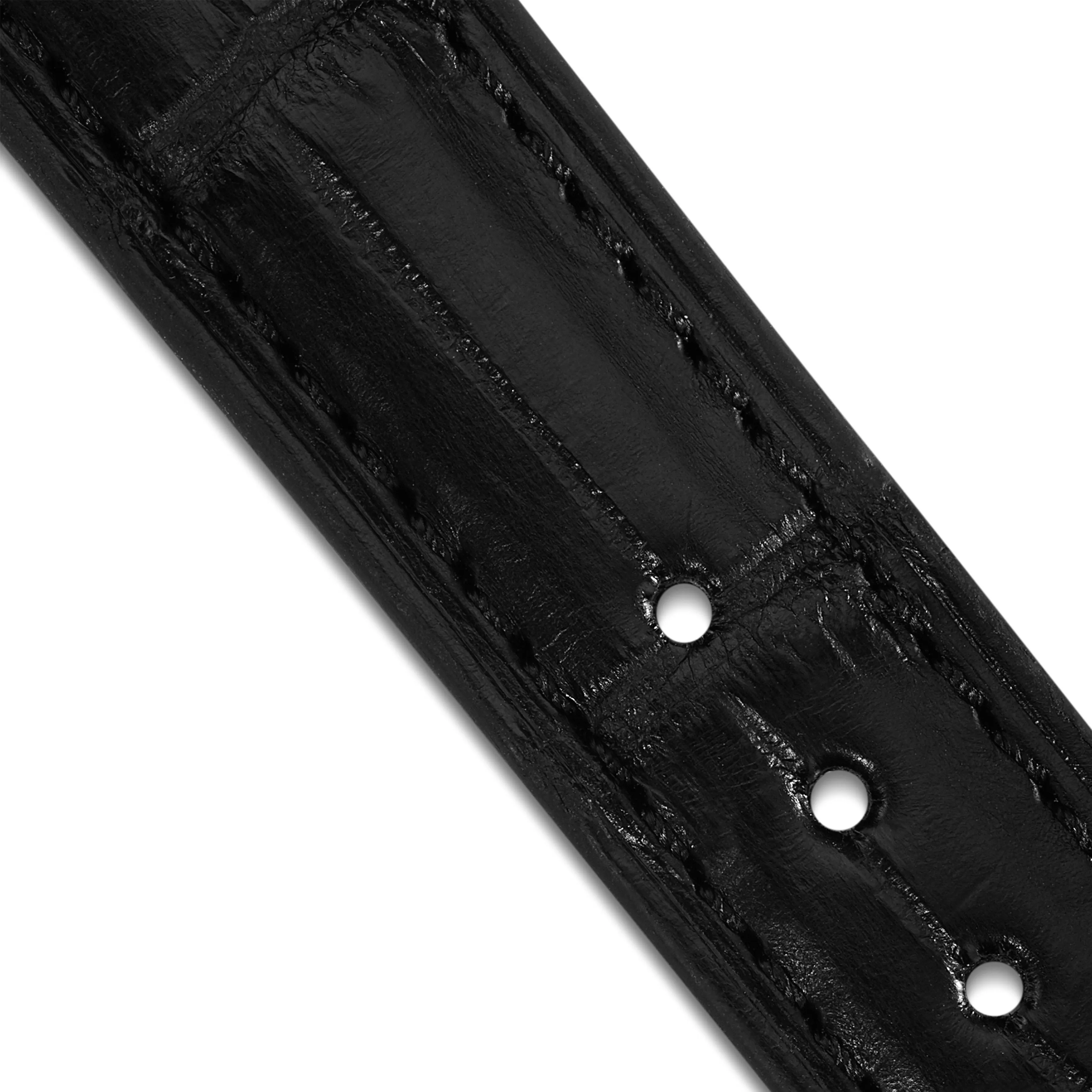 Alligator Ladies Strap - Black
