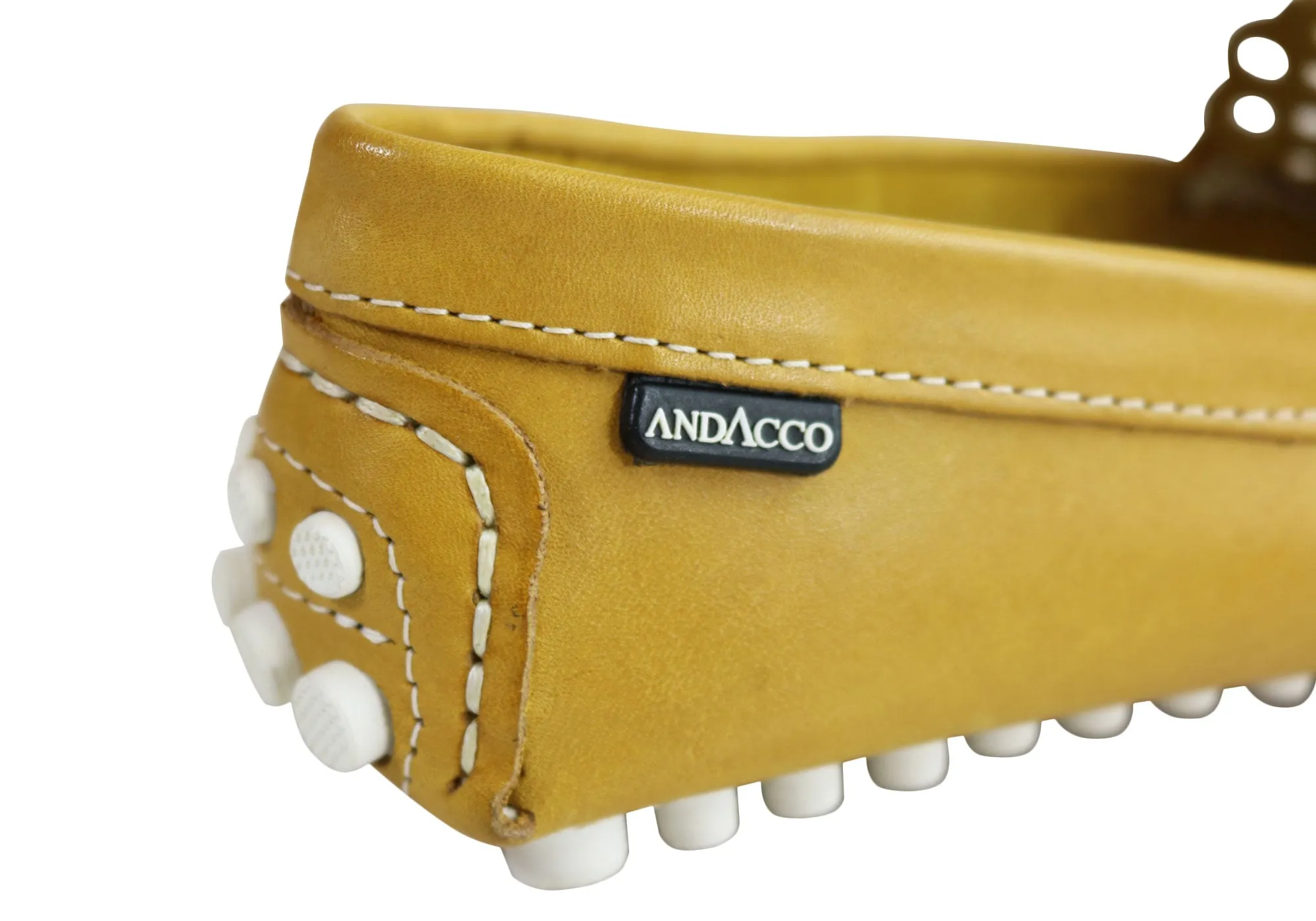Andacco Lanelle Womens Comfortable Flat Leather Loafers Made In Brazil