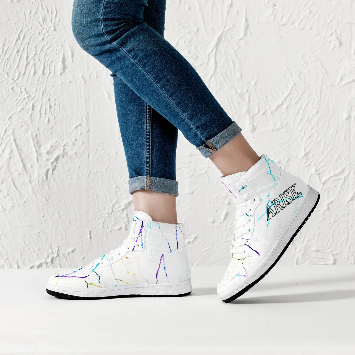 Arise Merch - Flawed | Customized High tops | Shoe Zero