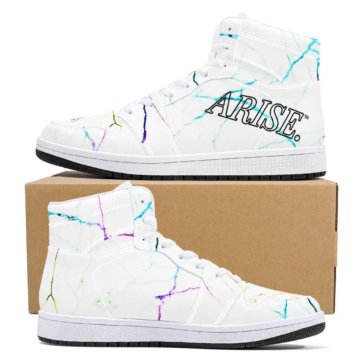 Arise Merch - Flawed | Customized High tops | Shoe Zero