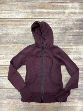 Athletic Jacket By Lululemon In Red, Size: S
