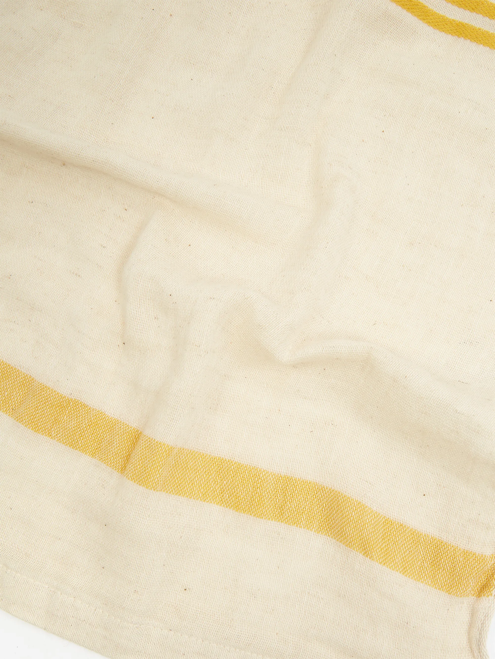 AXCIS Natural Linen Japanese Handtowel - Yellow