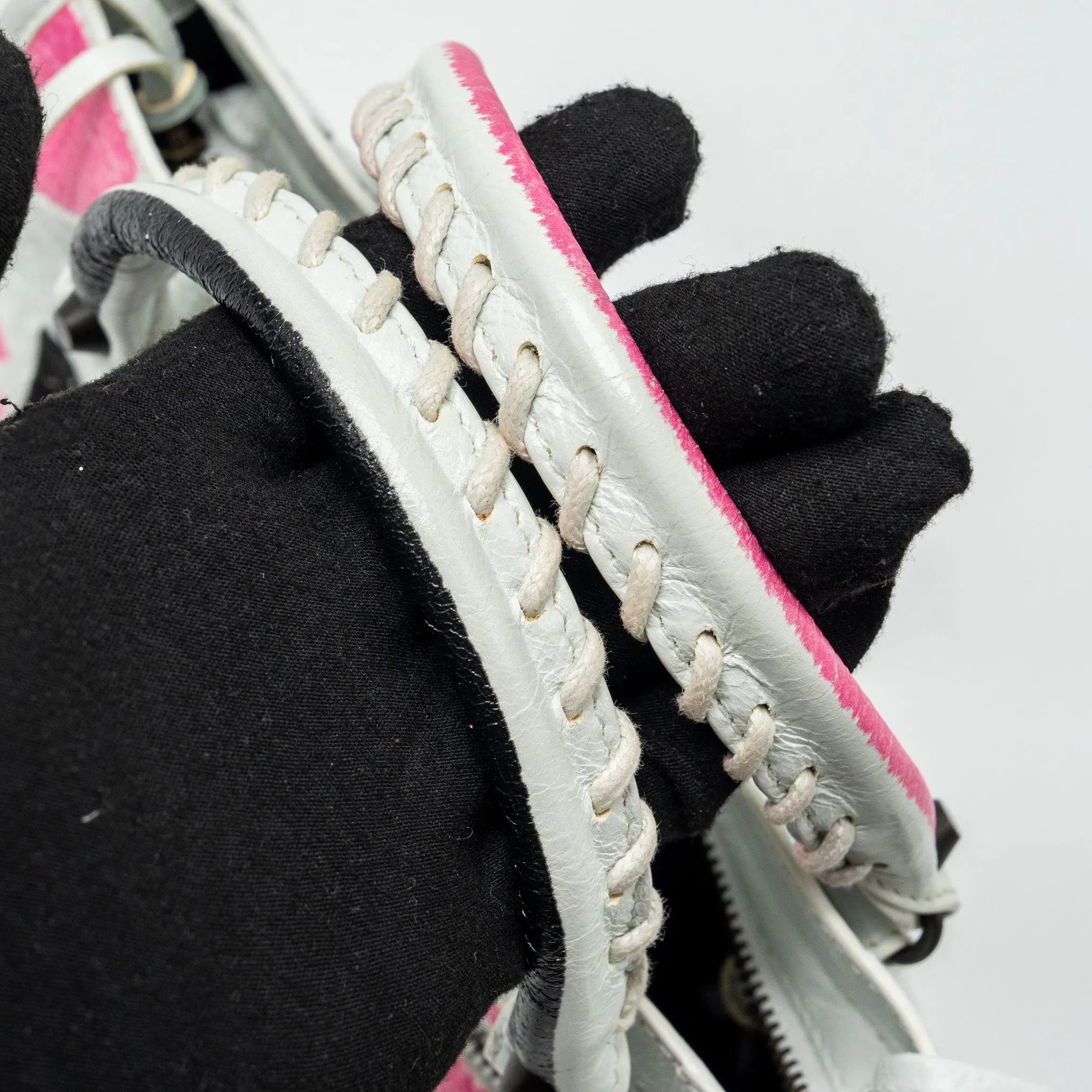 Balenciaga City Graffiti Classic Studs bag leather white / pink/ black with black hardware