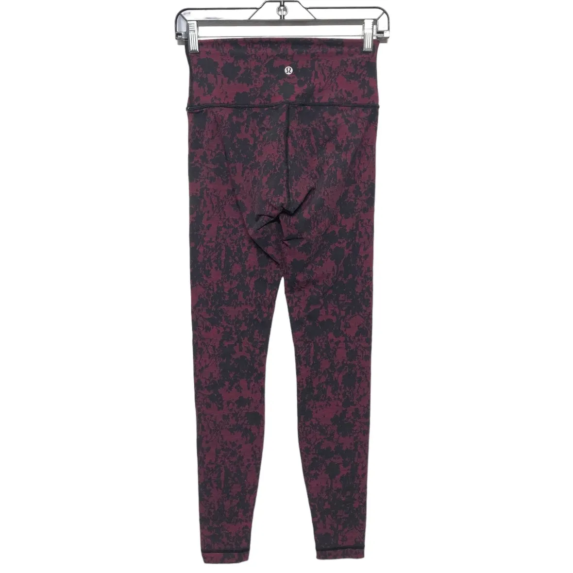 Black & Red Athletic Leggings Lululemon, Size 4