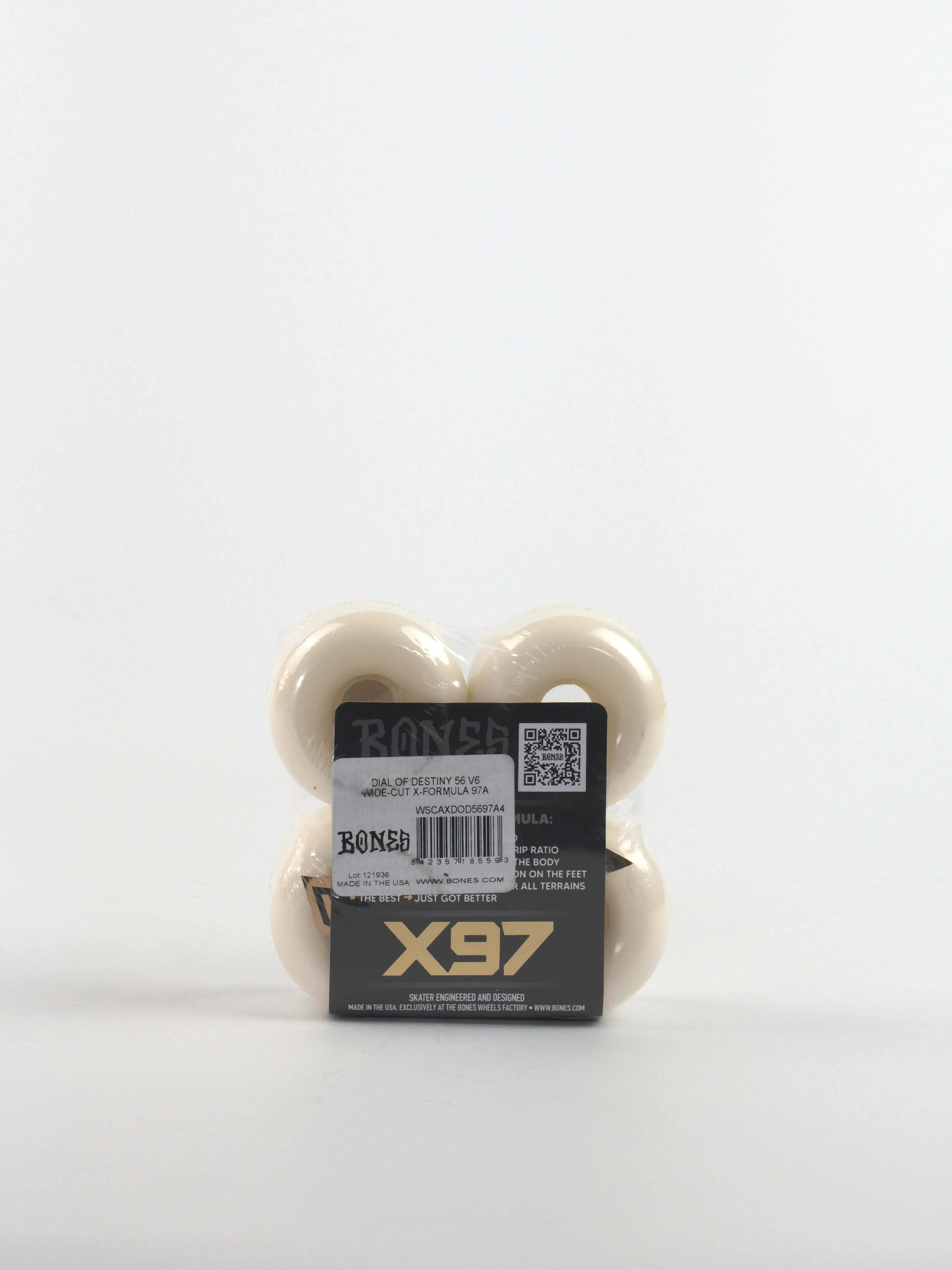 Bones Wheels - X97 Formula - Dial Of Destiny V6 Widecut 97a - 56mm - Skateboard Wheels