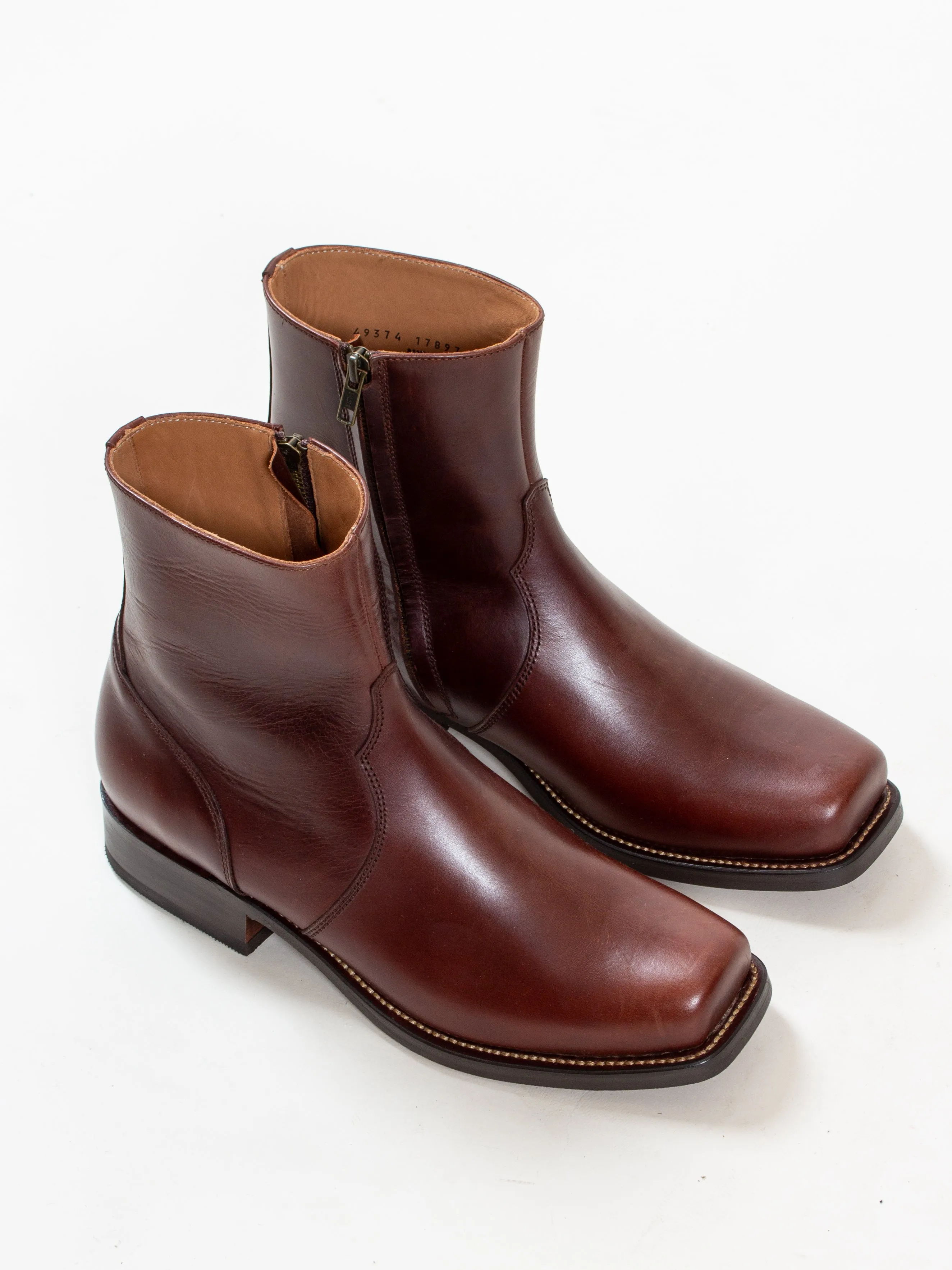Bright Shoemakers, Square Cuban Chelsea, Chestnut
