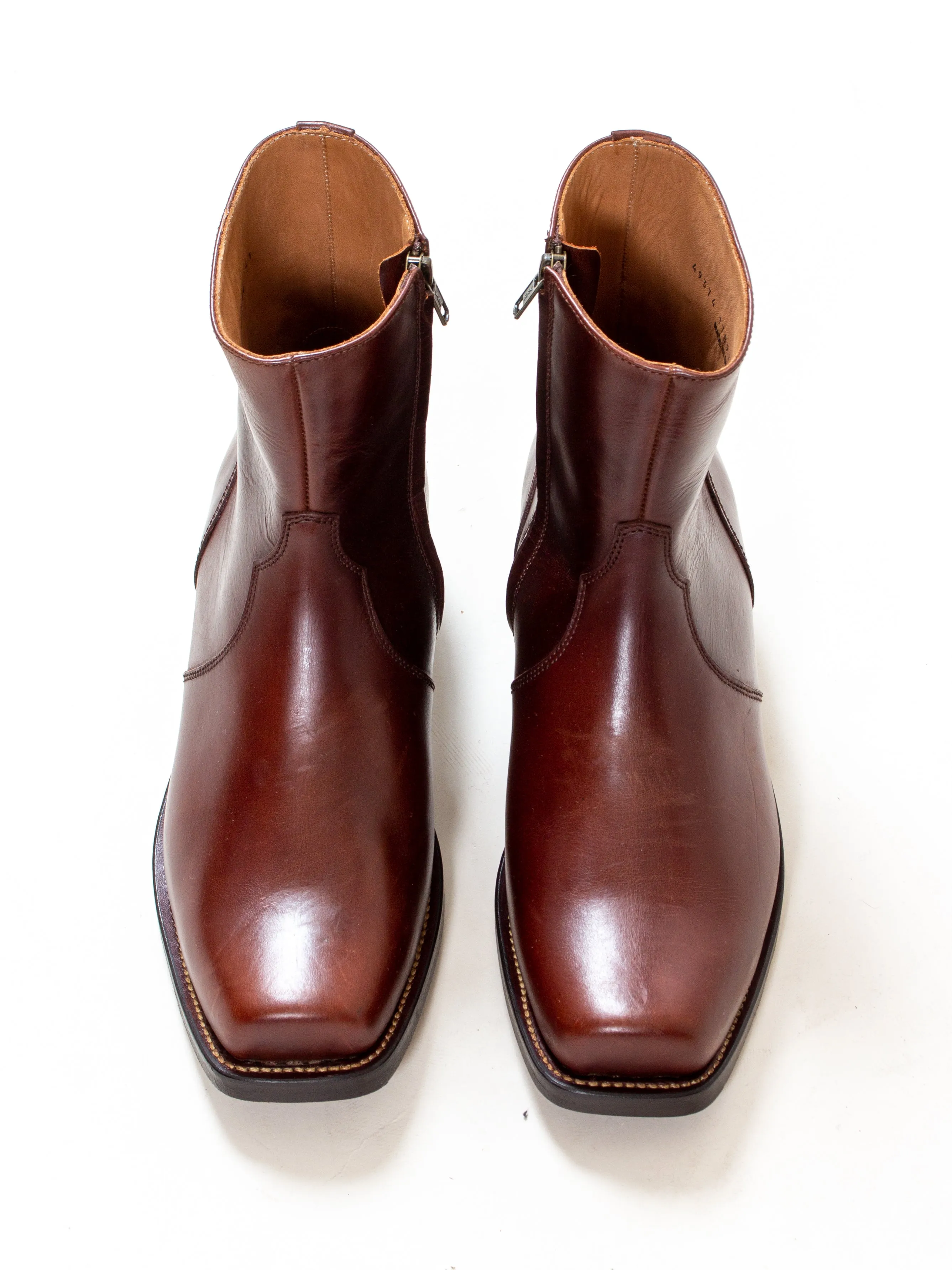 Bright Shoemakers, Square Cuban Chelsea, Chestnut