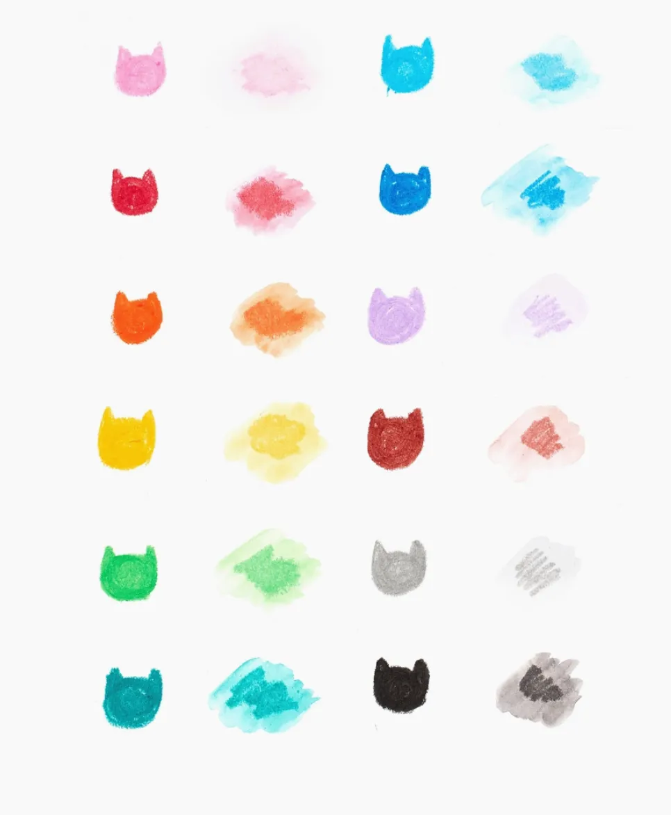 Cat Parade Gel Crayons - Set of 12
