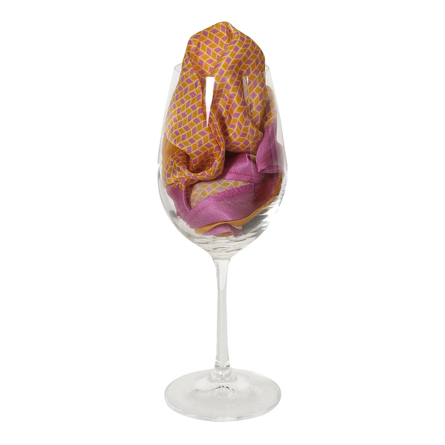 Chokore 2-in-1 Gold & Purple Silk Pocket Square - Indian At Heart line