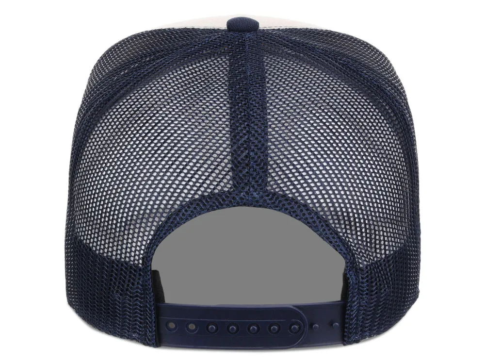 Crowns by Lids Birdie 7-Panel Trucker - Navy/Light Blue/Ivory