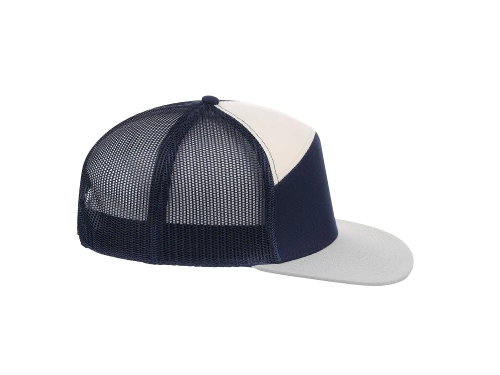 Crowns by Lids Birdie 7-Panel Trucker - Navy/Light Blue/Ivory