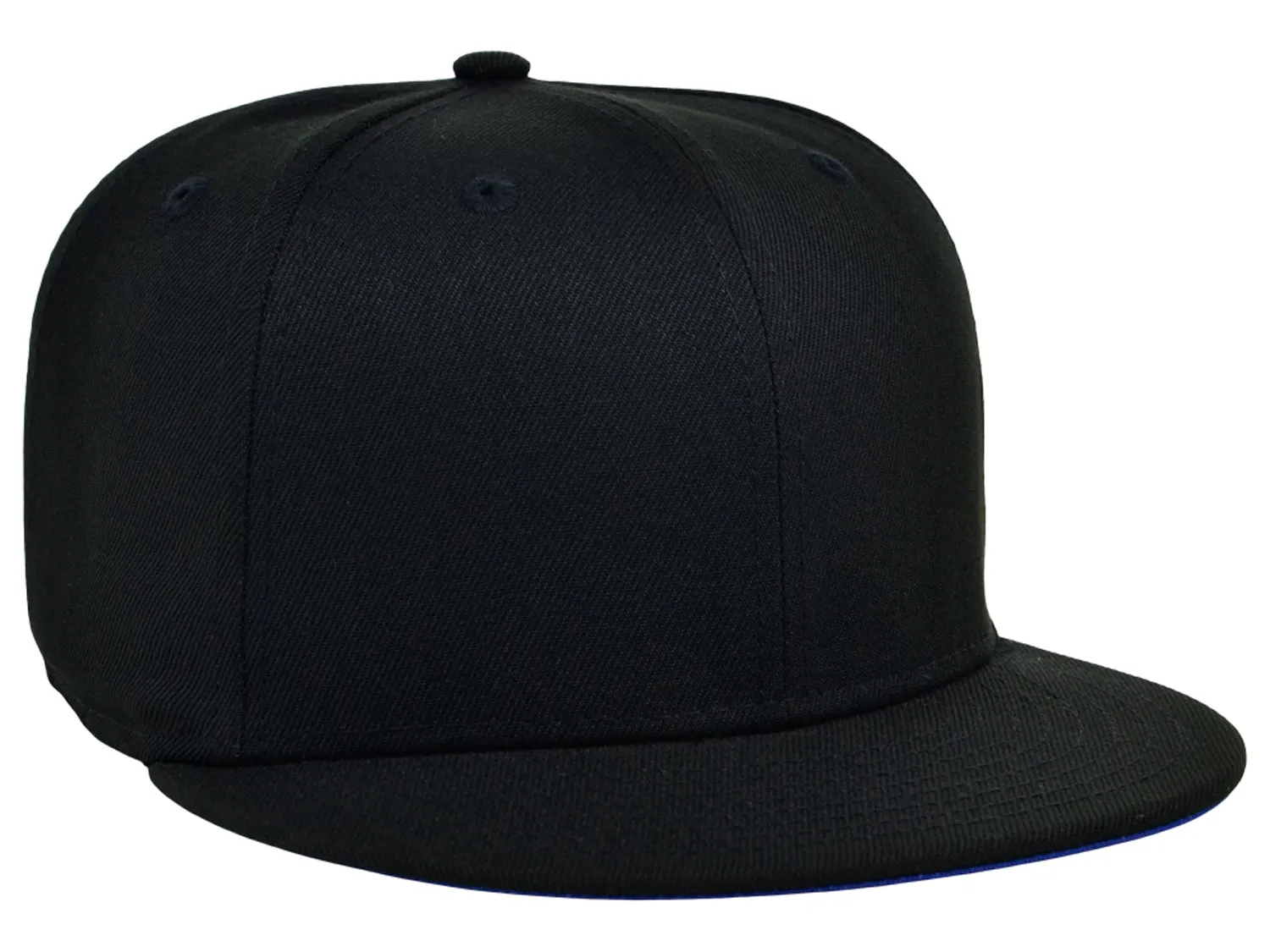 Crowns By Lids Dime Snapback UV Cap - Black/Royal Blue