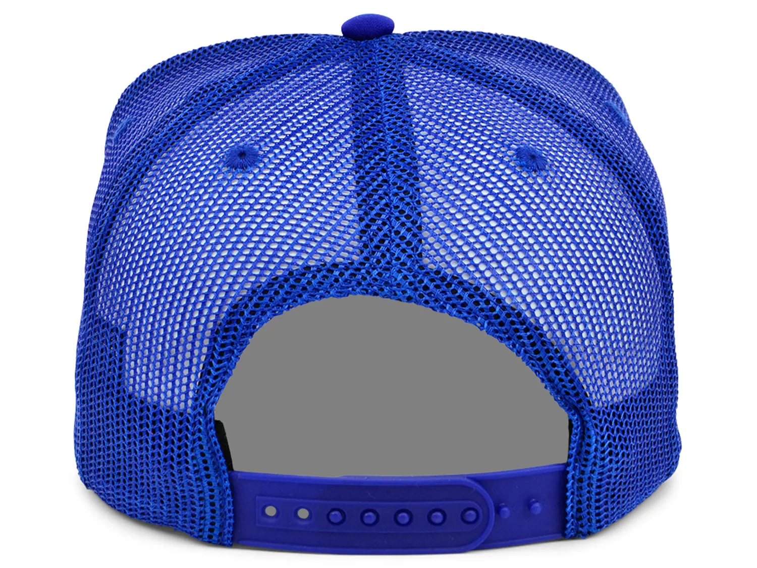 Crowns By Lids Screen Foam Trucker Cap - White/Royal Blue