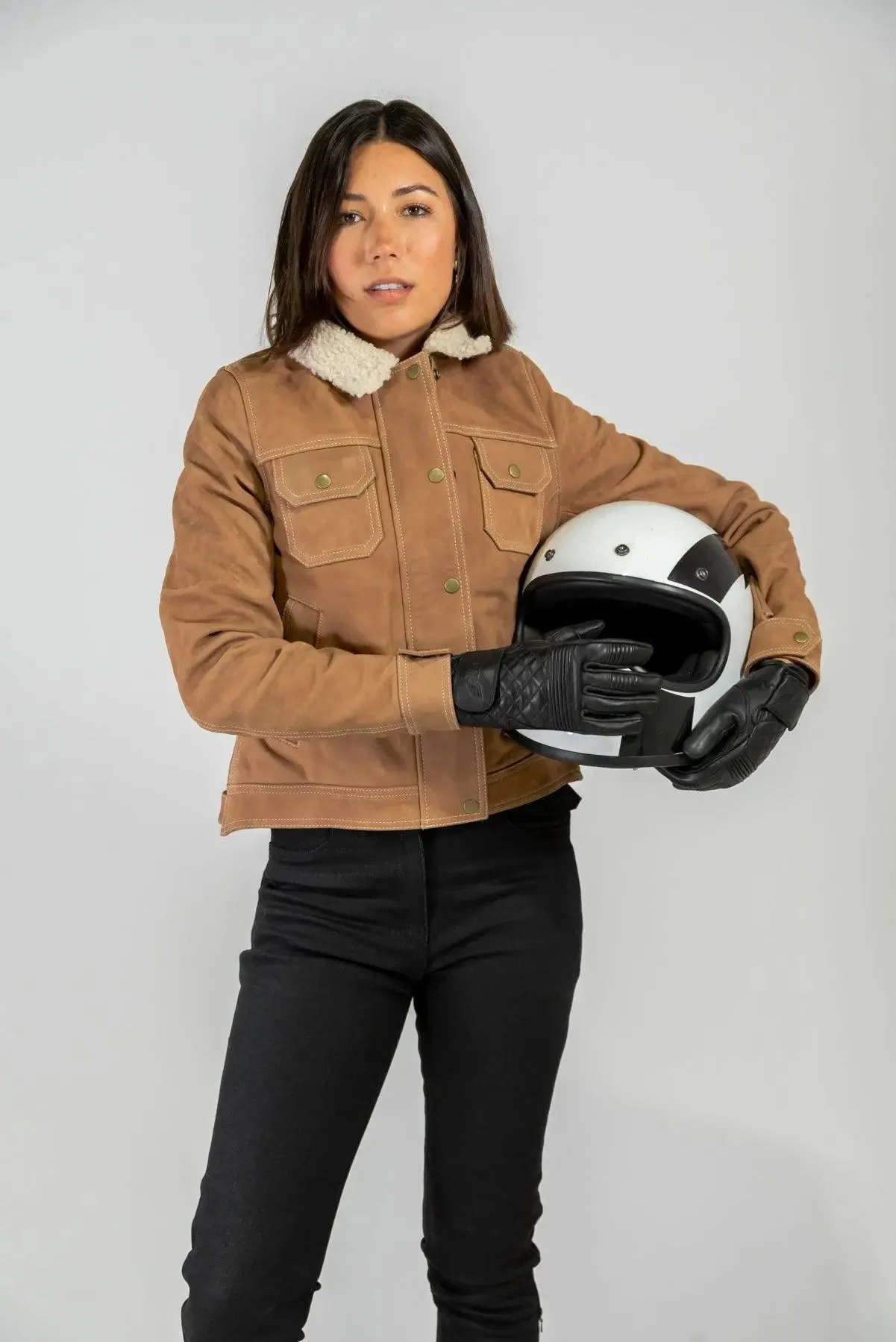 Dakota Nubuck Motorcycle Jacket (Armoured)
