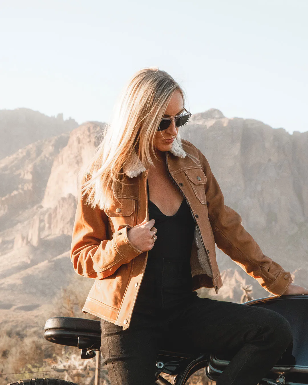 Dakota Nubuck Motorcycle Jacket (Armoured)