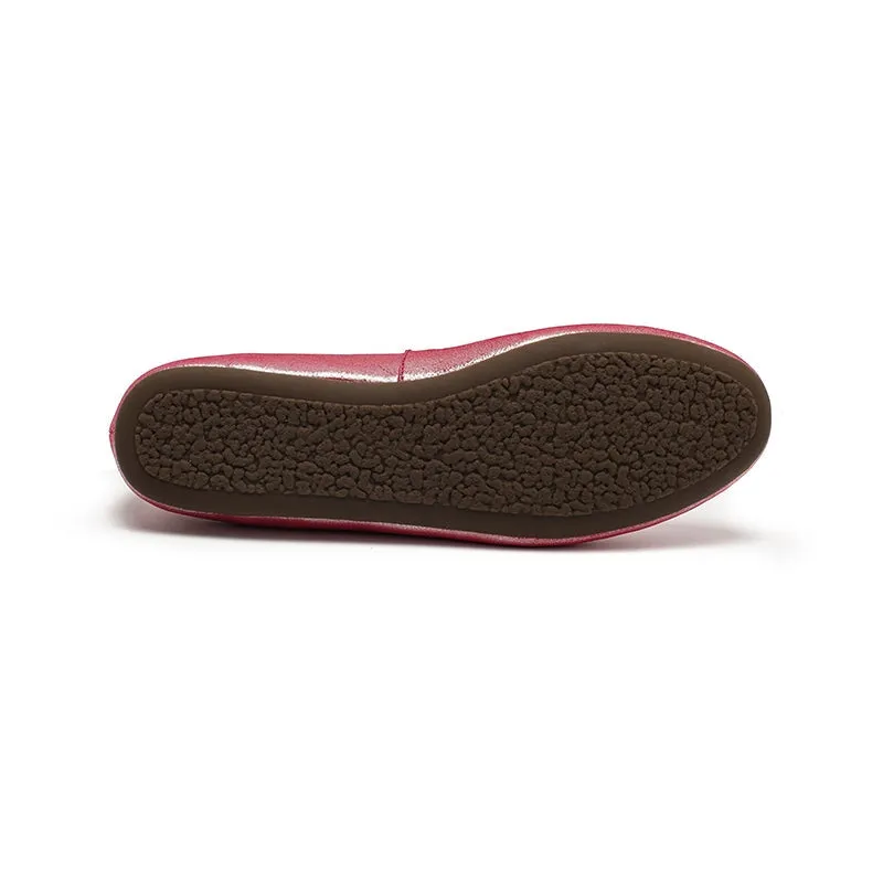 Designer Sheepskin Slip-on For Women Handmade Round Toe Flats in 8 Colors
