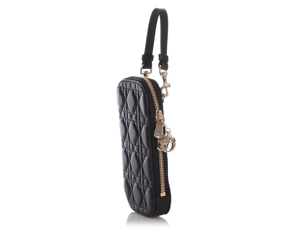 Dior Black Lady Dior Phone Holder