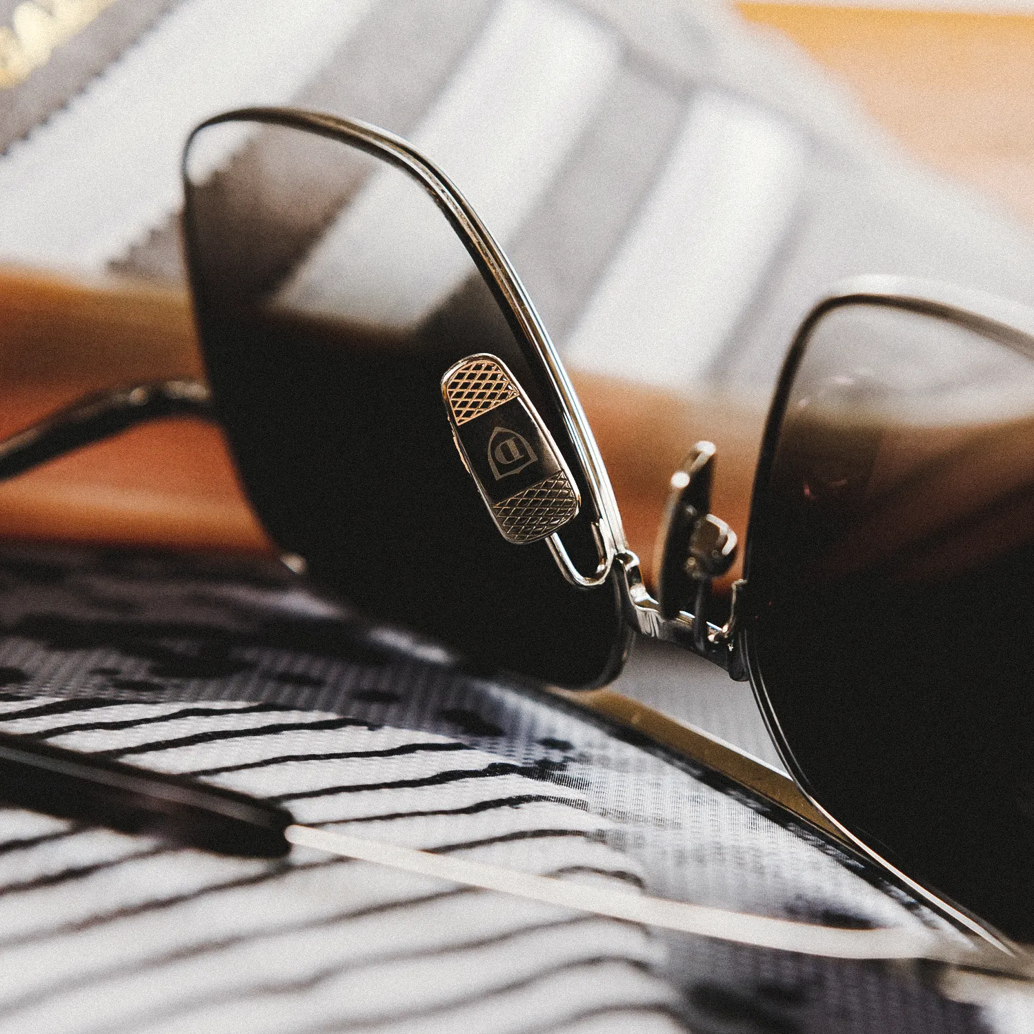Dita Flight Seven Black Palladium w/ Dark Grey to Clear Lens