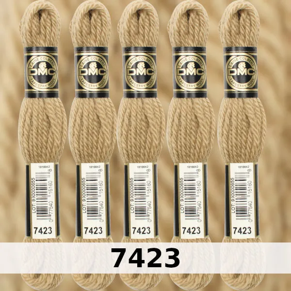 DMC Tapestry Wool 3 - columns 9, 10, 11, and 12 on shade card