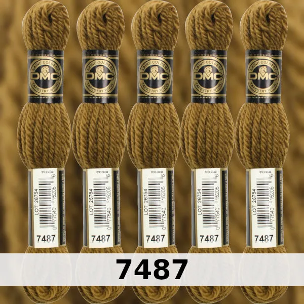 DMC Tapestry Wool 3 - columns 9, 10, 11, and 12 on shade card