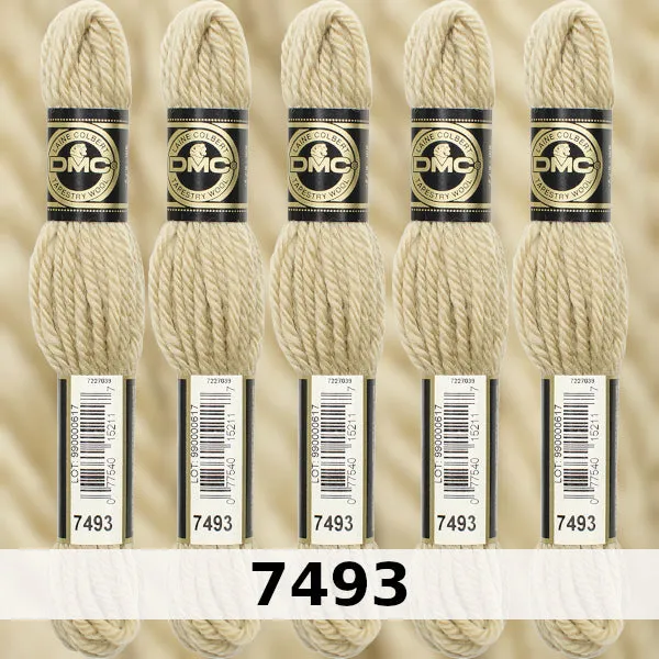 DMC Tapestry Wool 3 - columns 9, 10, 11, and 12 on shade card