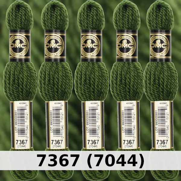 DMC Tapestry Wool 3 - columns 9, 10, 11, and 12 on shade card