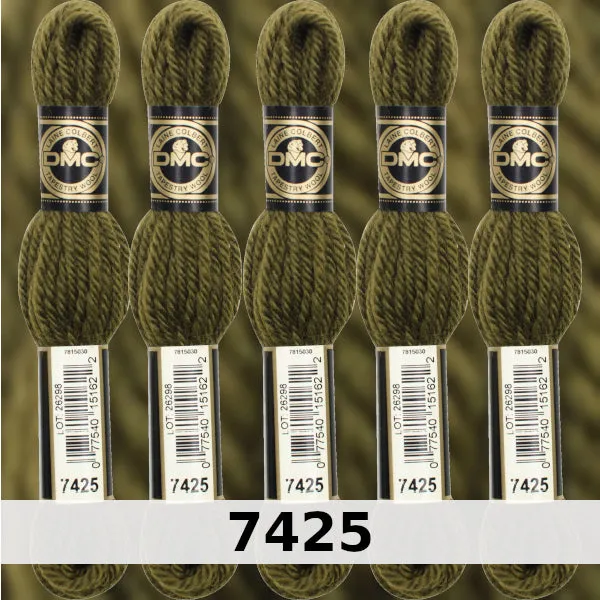 DMC Tapestry Wool 3 - columns 9, 10, 11, and 12 on shade card