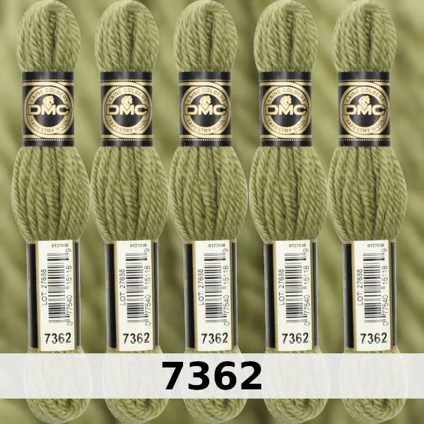 DMC Tapestry Wool 3 - columns 9, 10, 11, and 12 on shade card