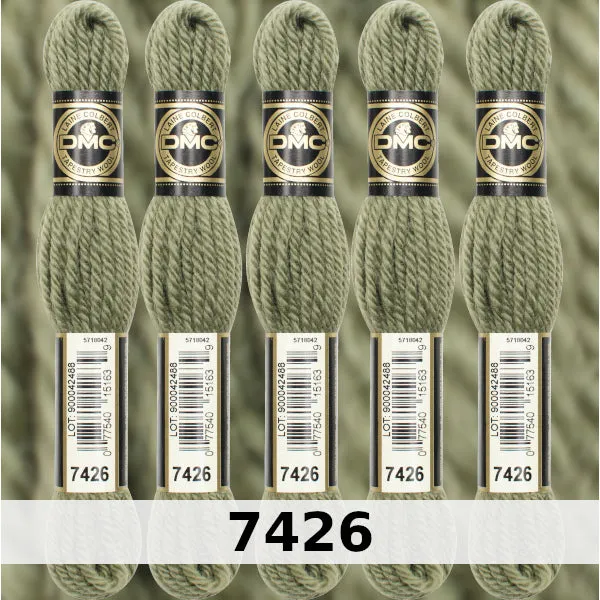 DMC Tapestry Wool 3 - columns 9, 10, 11, and 12 on shade card