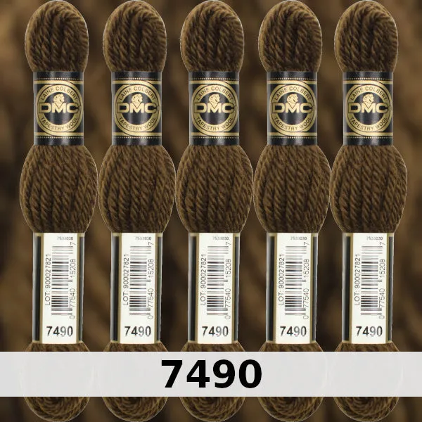 DMC Tapestry Wool 3 - columns 9, 10, 11, and 12 on shade card