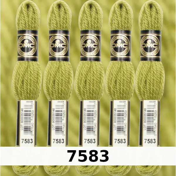 DMC Tapestry Wool 3 - columns 9, 10, 11, and 12 on shade card