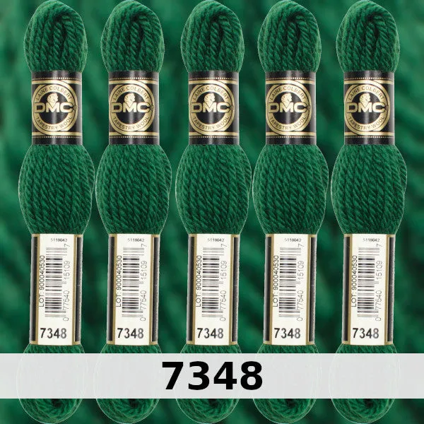 DMC Tapestry Wool 3 - columns 9, 10, 11, and 12 on shade card