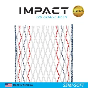 ECD Impact USA 12-Diamond Semi-Soft Goalie Mesh Lacrosse Stringing Piece