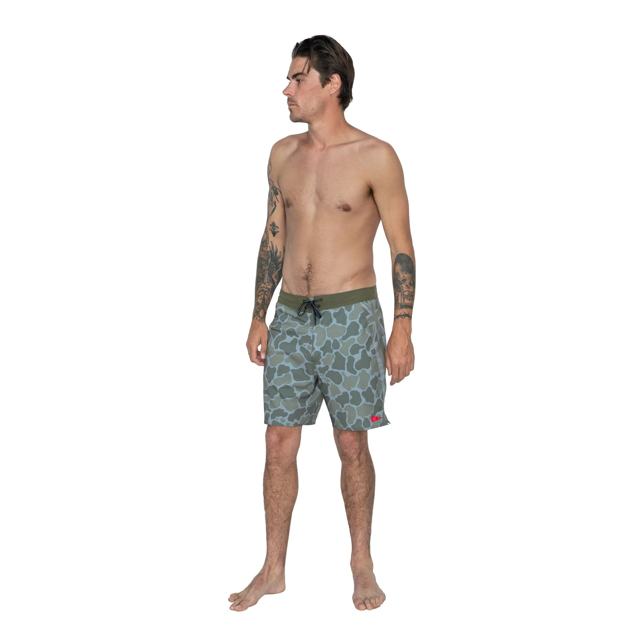 F1 Pro Hawaii Camo Boardshort