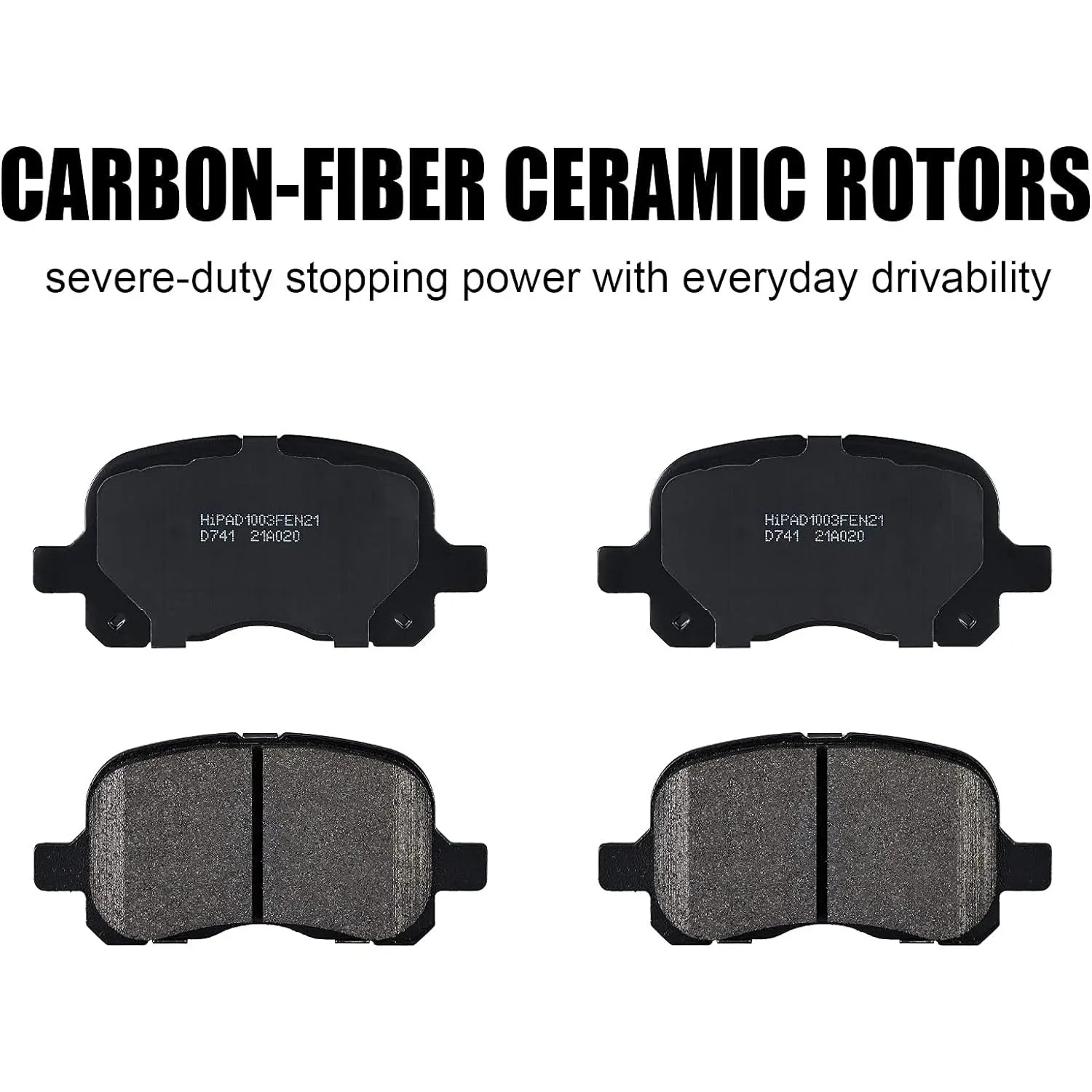 Front Brake Kit Drilled and Slotted Rotors & Ceramic Brake Pads Replacement for 1998-2002 Chevrolet Prizm; 1998-2002 Toyota Corolla