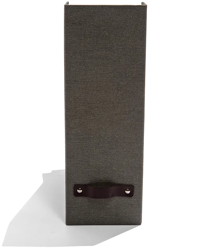 Grey Cloth Magazine Holder
