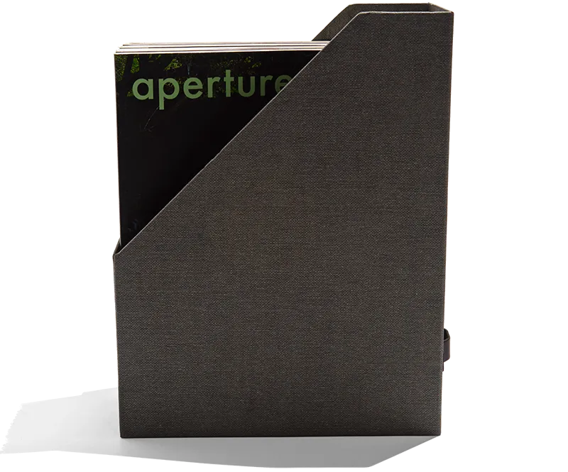 Grey Cloth Magazine Holder