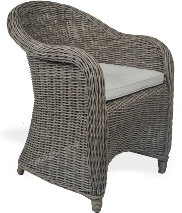 Grey Natural Coastal Outdoor Chair