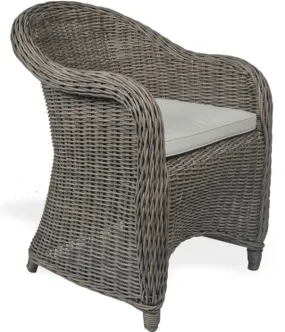 Grey Natural Coastal Outdoor Chair