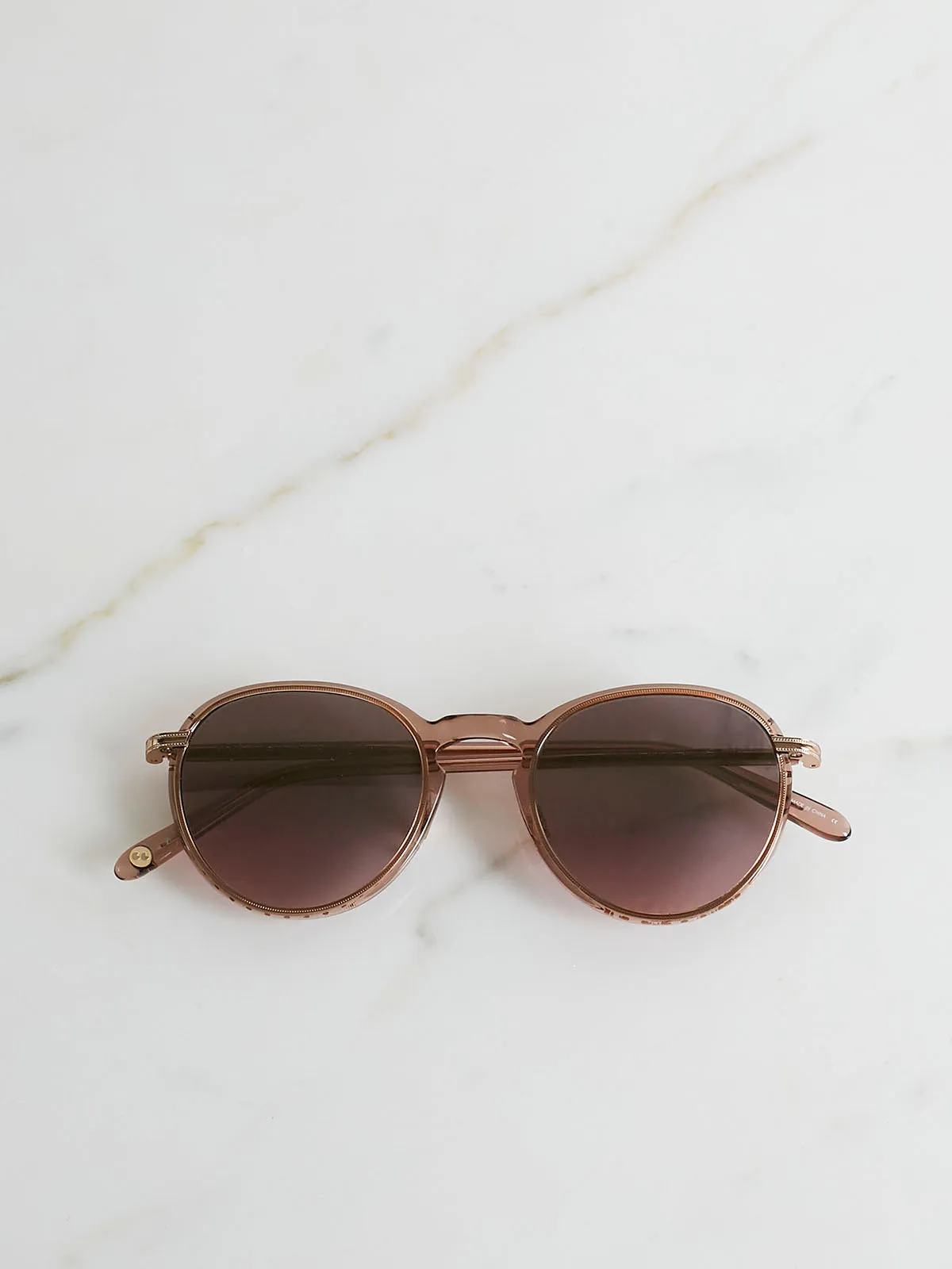 Horizon 48 Desert Rose-Rose Gold in Semi-Flat Purple Shadow Mirror