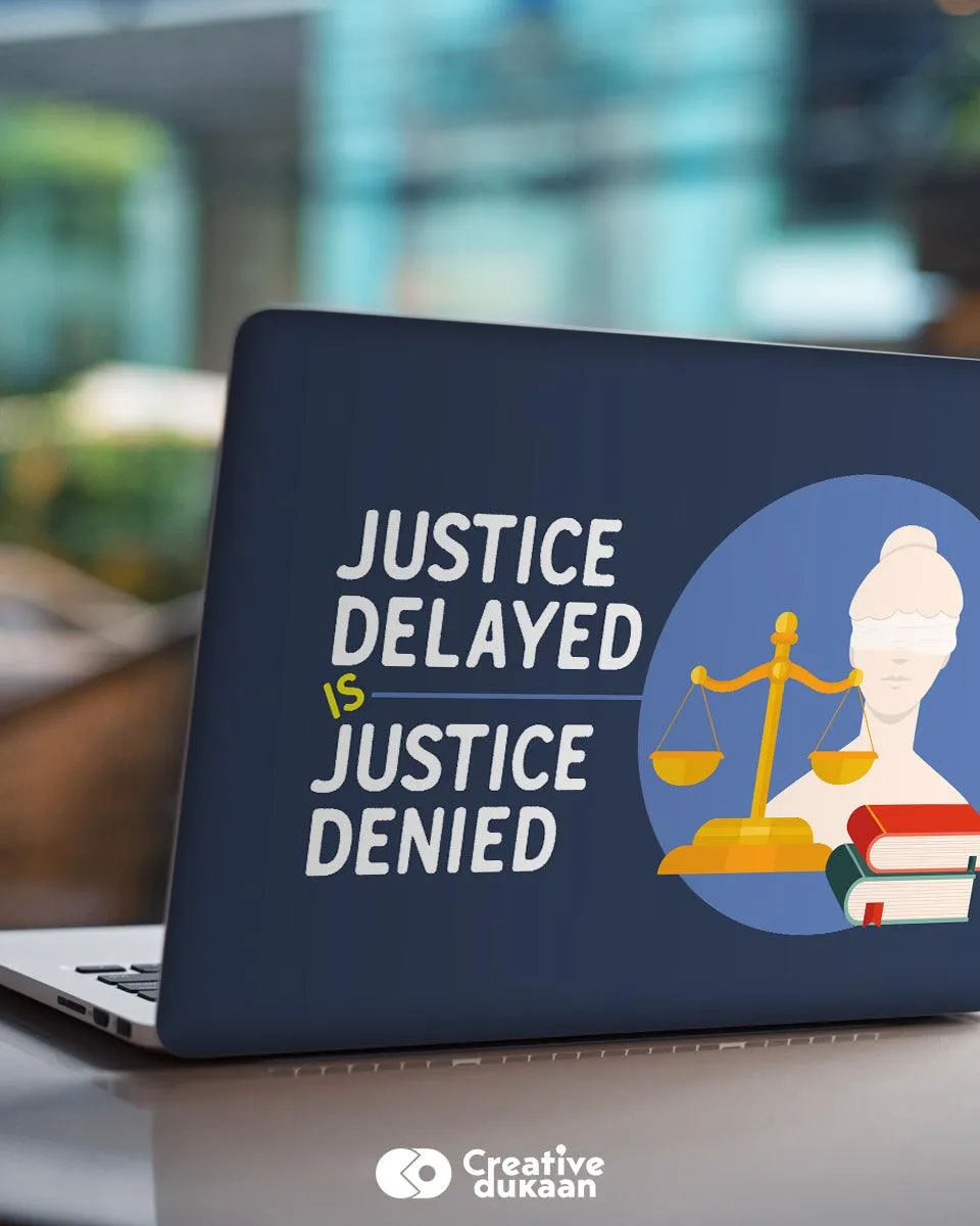Justice - Cool Laptop Skin for Lawyers