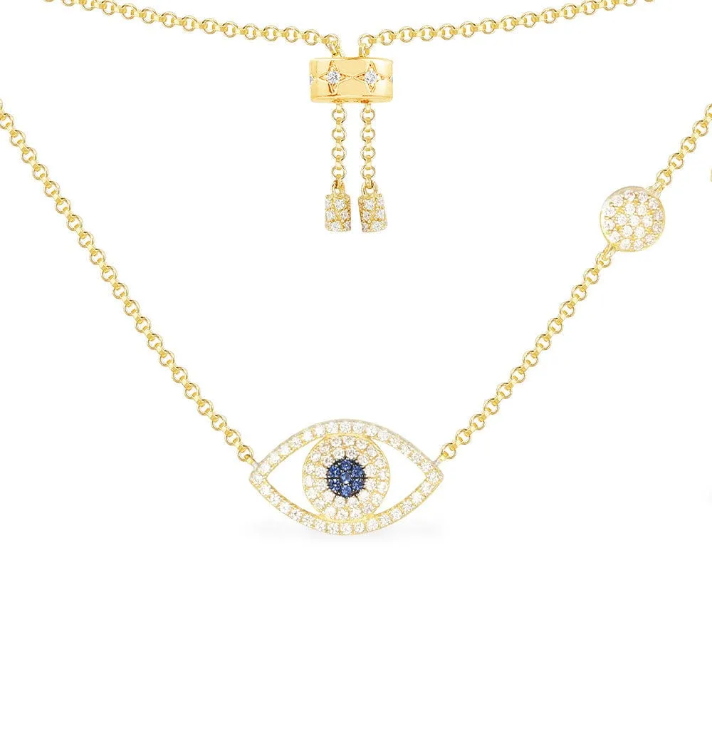 Lucky Eye Adjustable Necklace