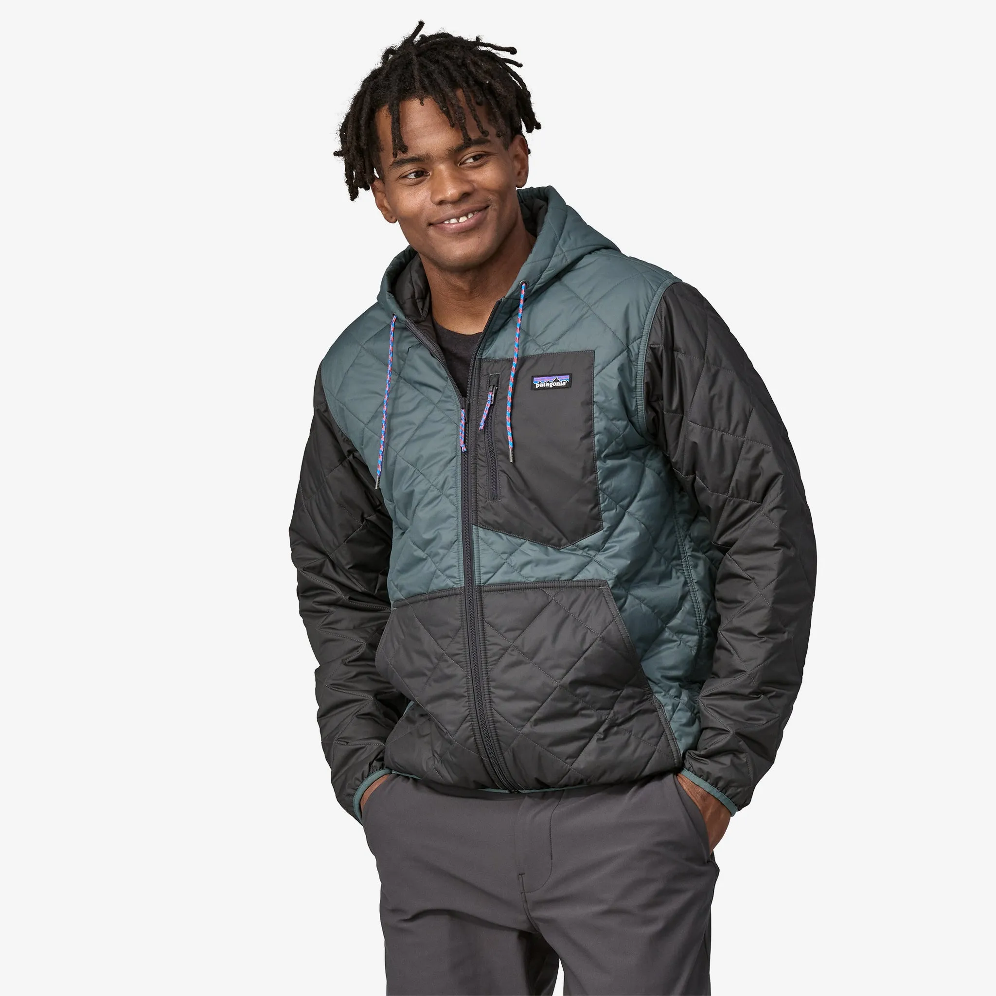 Men's Diamond Quilted Bomber Hoody