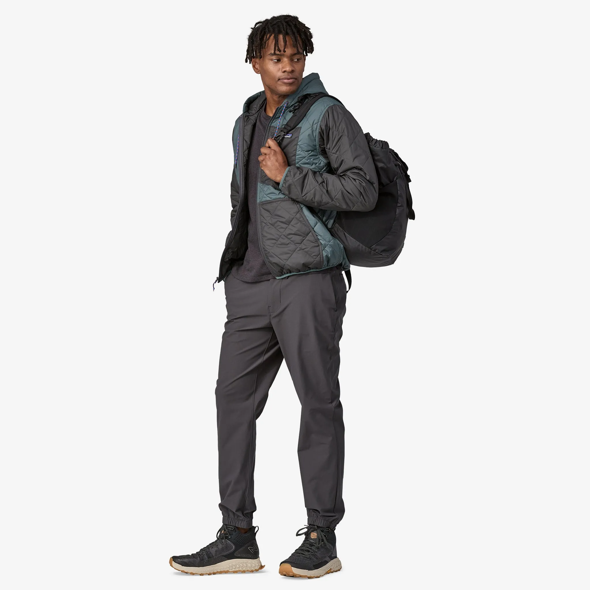 Men's Diamond Quilted Bomber Hoody