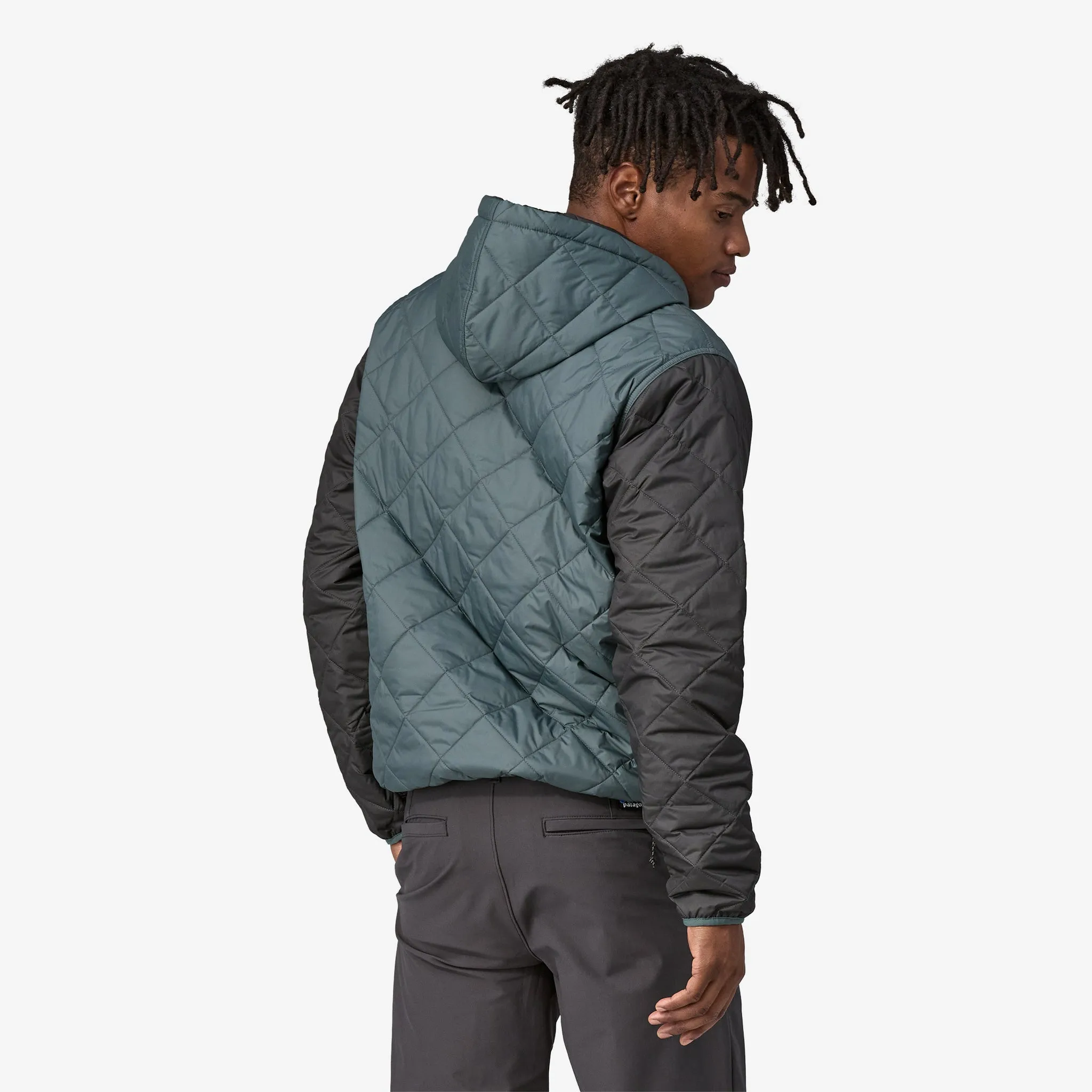 Men's Diamond Quilted Bomber Hoody